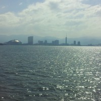 A view of Fukuoka from the JR Beetle